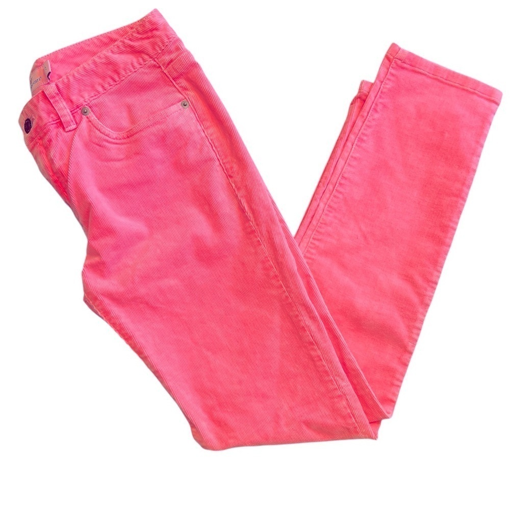 Vineyard Vines Women’s Size 2 Bright Pink 5 Pocket Skinny Corduroy Pants